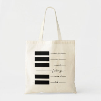 Tote Bag La Musique Est Ce Que Semblent Les Sentiments Du S