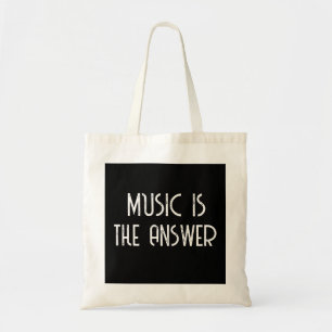Tote Bag La Musique Est La Réponse Musique
