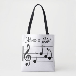 Tote Bag La musique est la vie !