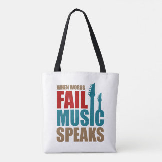 Tote Bag La musique parle typo