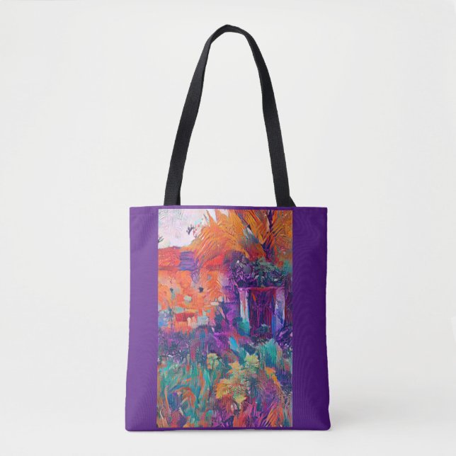 Tote Bag La nature récupère une maison (Devant)
