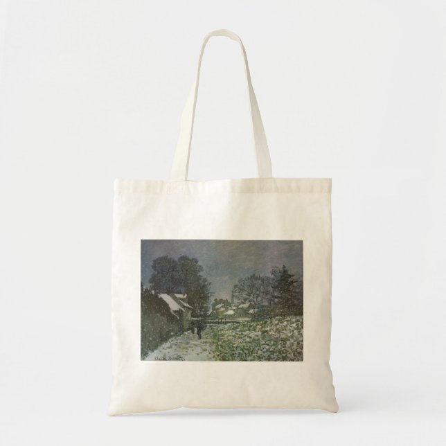 Tote Bag La neige à Argenteuil par Claude Monet (Devant)