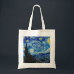 Tote Bag La nuit étoilée (1889) par Vincent Van Gogh<br><div class="desc">Les paquets de tous temps</div>