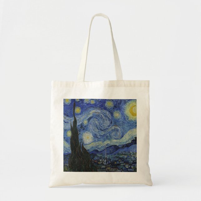 Tote Bag La nuit étoilée de Van Gogh (Devant)