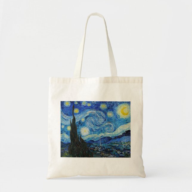 Tote Bag La nuit étoilée de Van Gogh (Devant)