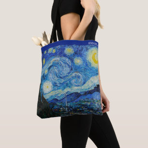 Tote Bag La Nuit étoilée de Van Gogh – Personnalisable