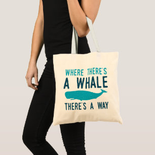Tote Bag Là où il y a une baleine