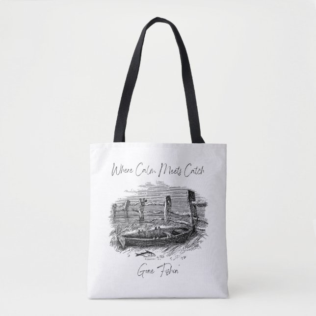 Tote Bag Là où le calme rencontre la prise (Devant)