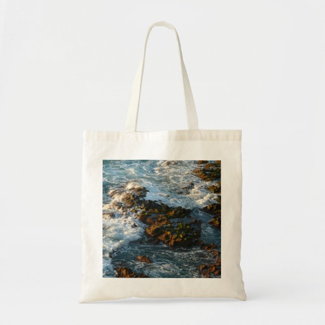 Tote Bag Là où l'océan rencontre les rochers (Devant)