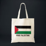 Tote Bag La Palestine libre<br><div class="desc">Montrez la fierté pour votre pays et montrez ce drapeau pour la Palestine</div>