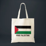 Tote Bag La Palestine libre<br><div class="desc">Montrez la fierté pour votre pays et montrez ce drapeau pour la Palestine</div>