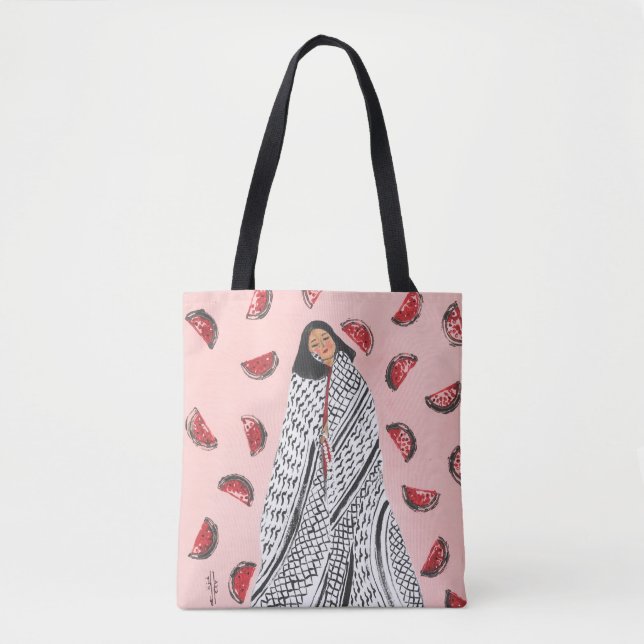 Tote Bag La Palestine vit en nous (Devant)