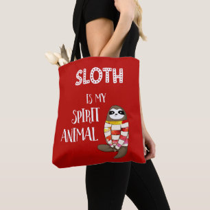 Tote Bag La paresse est mon animal d'esprit. Cadeau drôle