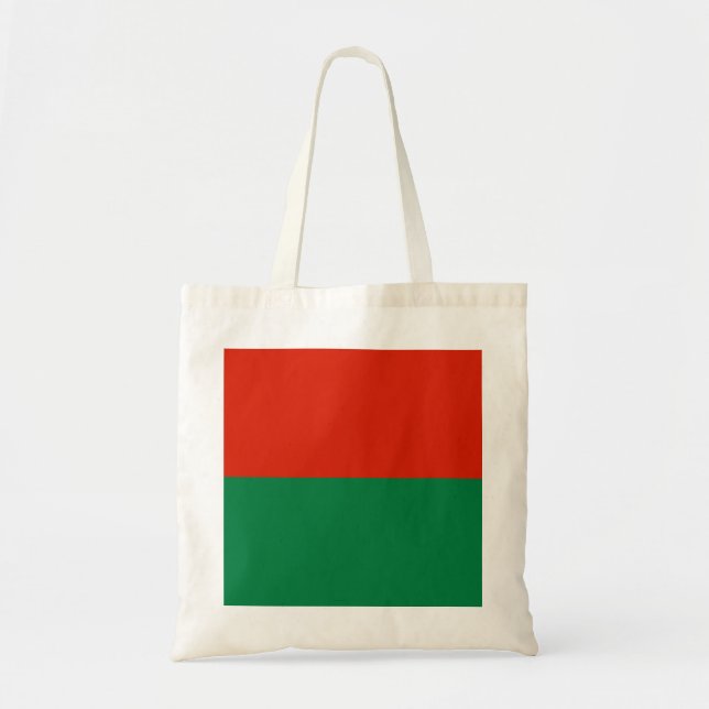 Tote Bag La Paz ville Bolivie drapeau symbole rouge vert la (Devant)