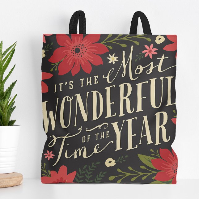 Tote Bag La période la plus merveilleuse de l'année Fête Fl (Créateur téléchargé)