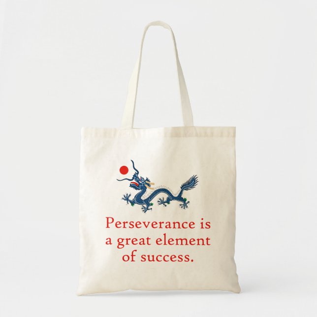 Tote Bag La Persévérance Est Un Grand Élément De Succès - P (Devant)