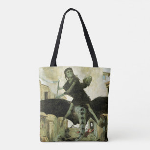 Tote Bag La peste d'Arnold Bocklin, symbolisme Vintage