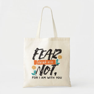 Tote Bag La Peur Pas Isaïe Bible Verse Conception Inspirant