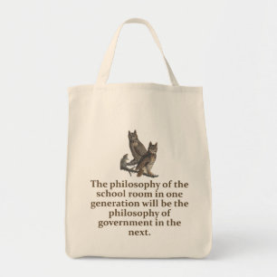 Tote Bag La Philosophie De La Salle De L'École - L'Éducatio