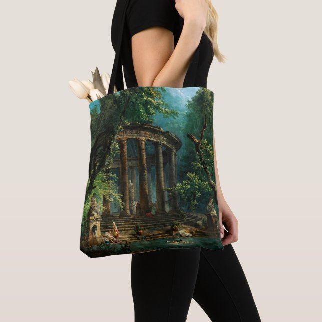 Tote Bag La piscine by Hubert Robert (De près)
