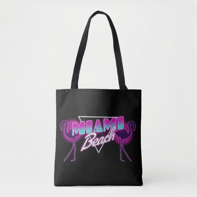 Tote Bag La plage de Miami (Devant)