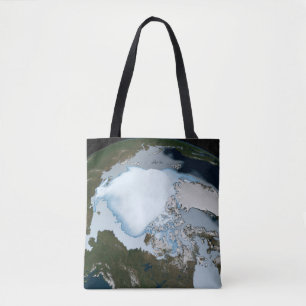 Tote Bag La Planète Terre Montre La Couverture De Glace De 