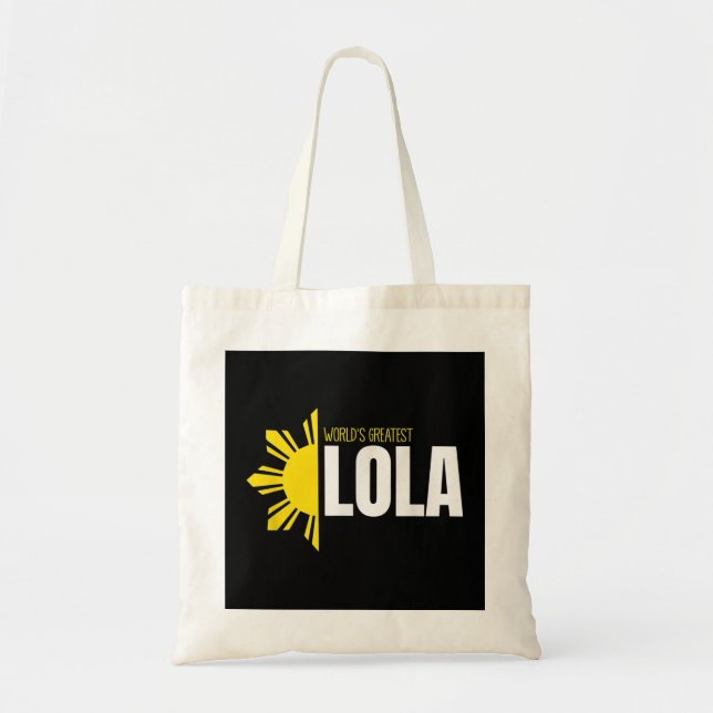 Tote Bag La plus grande grande grand-mère Lola Filipino du  (Devant)