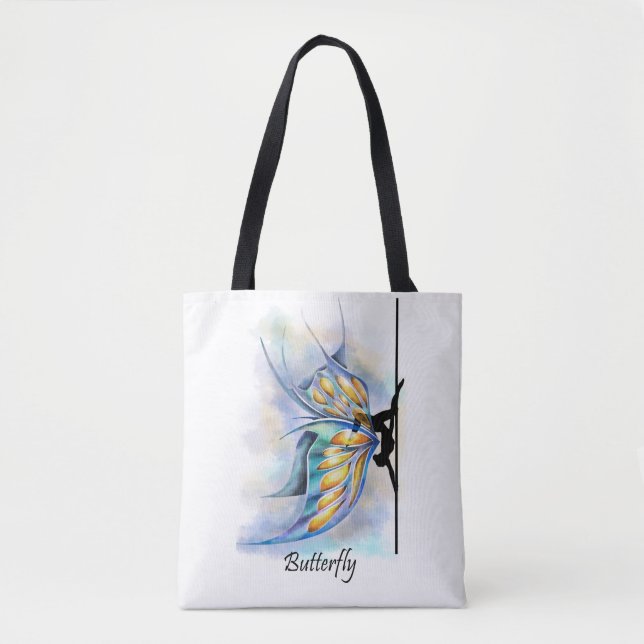 Tote Bag La pose de papillon de danse de Polonais avec le (Devant)