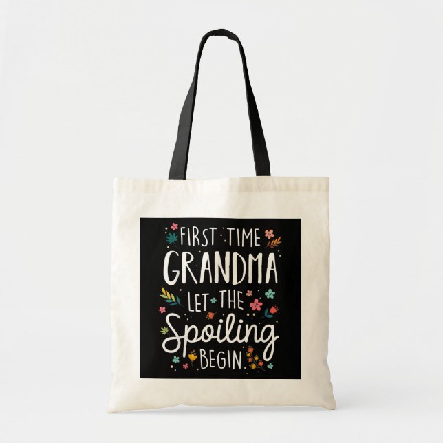 Tote Bag La Première Fois Que Grand-Mère Laissait Commencer (Devant)