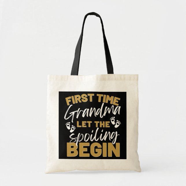 Tote Bag La Première Fois Que Grand-Mère Laissait Commencer (Devant)