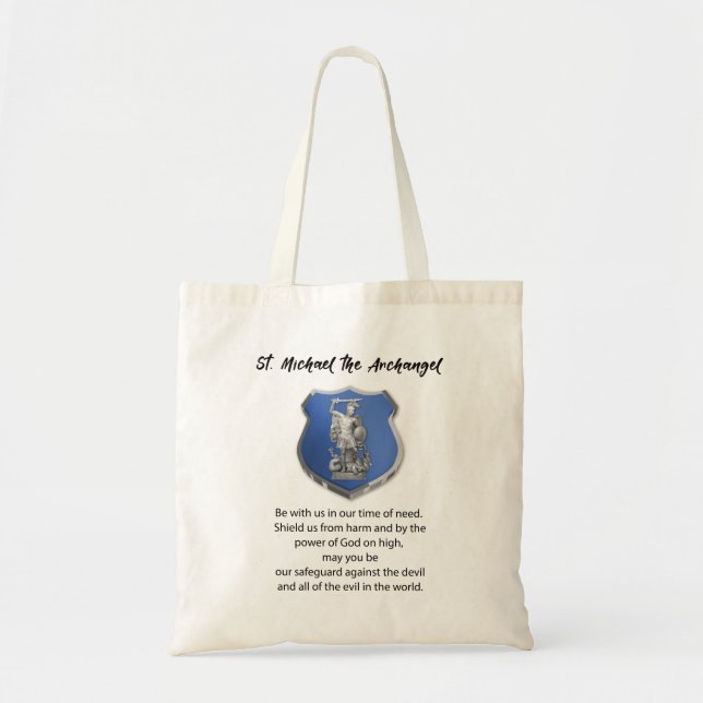 Tote Bag La prière de saint Michael Archangel Penser à vous (Devant)