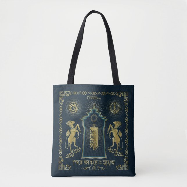 Tote Bag La promenade de la Tapisserie de la tour dorée Qil (Devant)