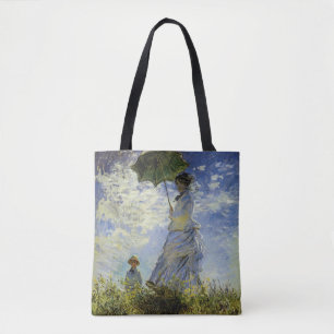 Tote Bag La promenade, Madame avec un parasol