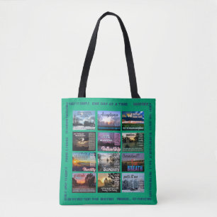 Tote Bag la récupération est un voyage et des slogans 25a