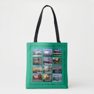 Tote Bag la récupération est un voyage et des slogans 25r