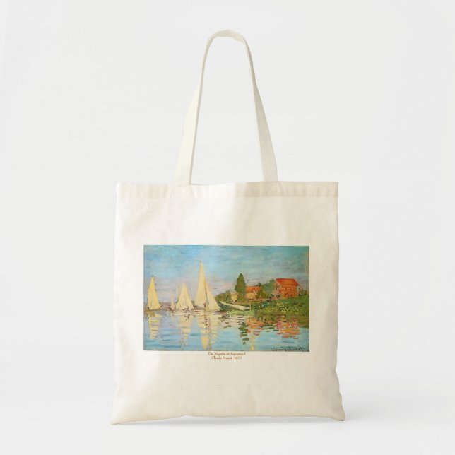 Tote Bag La régate à Argenteuil par Claude Monet (Devant)