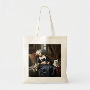 TOTE BAG " LA RÉPONSE DE LA DAME CHAT "