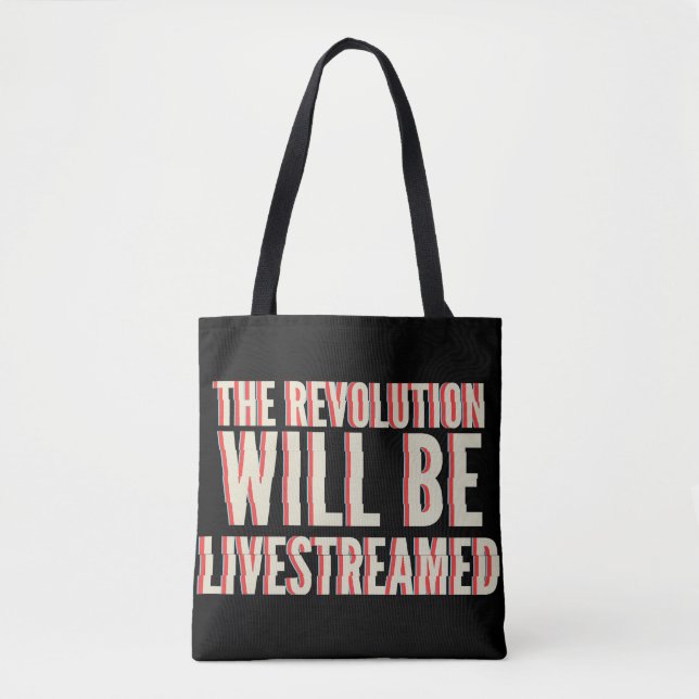 Tote Bag La révolution sera livestreamed (Devant)