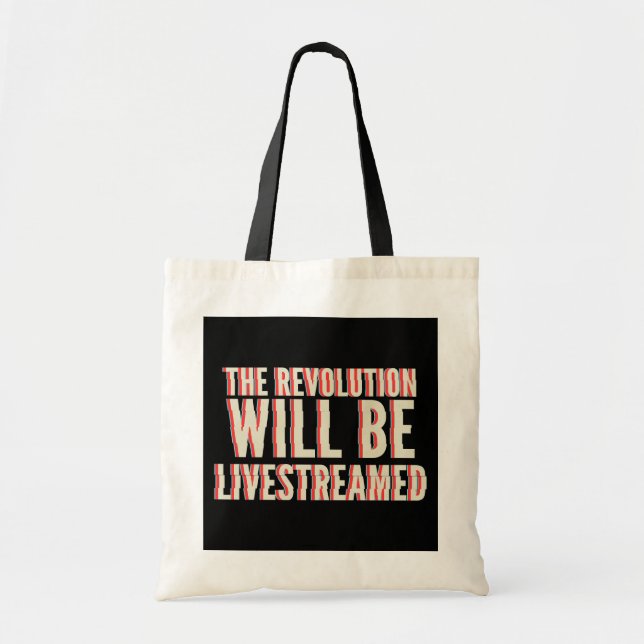 Tote Bag La révolution sera livestreamed (Devant)