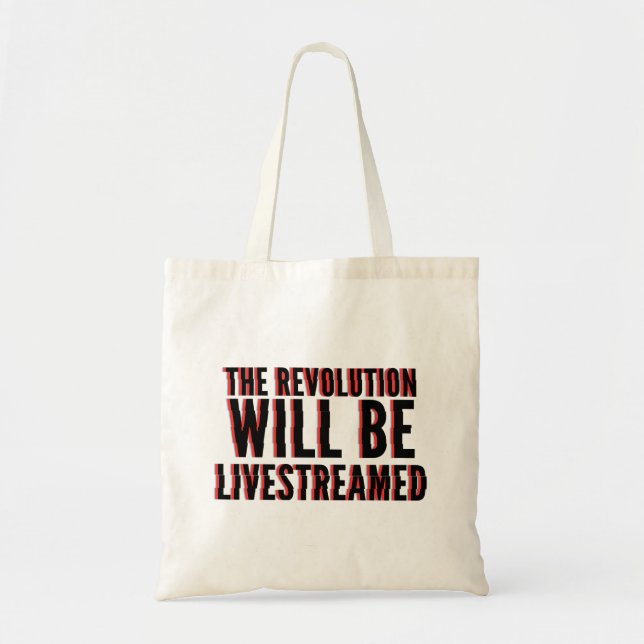 Tote Bag La révolution sera livestreamed (Devant)