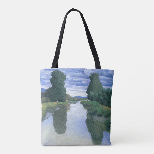 Tote Bag La rivière de Berville par Felix Vallotton, Fine A (Dos)