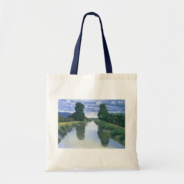 Tote Bag La rivière de Berville par Felix Vallotton, Fine A (Devant)