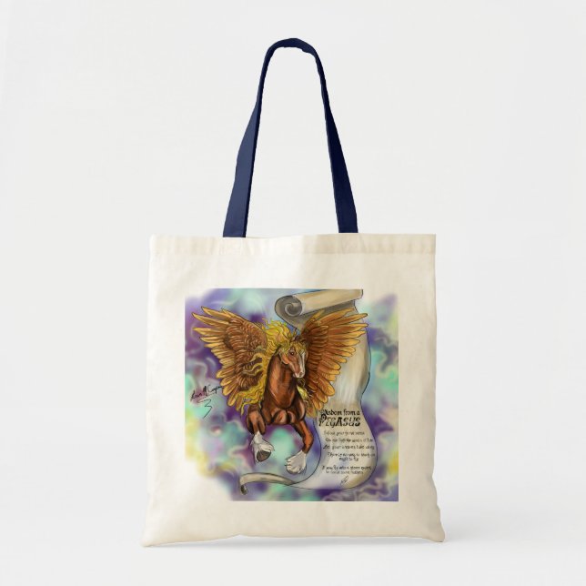 Tote Bag La sagesse d'un Pegasus (Devant)
