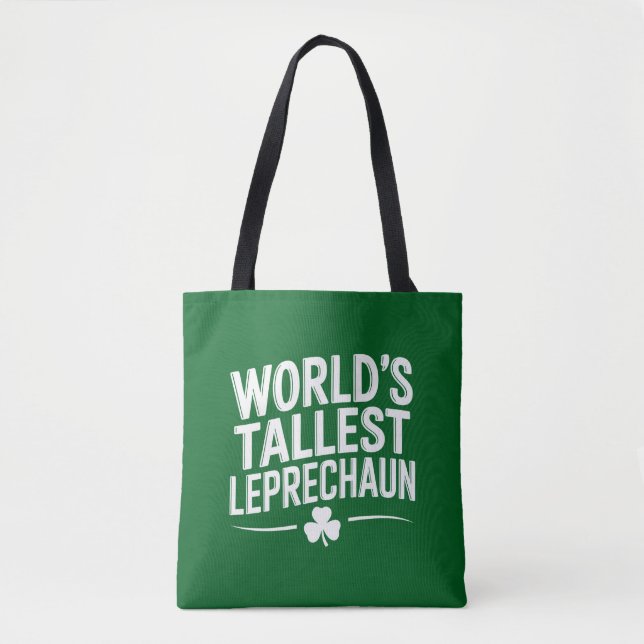 Tote Bag La Saint-Patrick du plus grand lutin du monde (Devant)