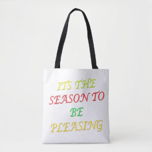 Tote Bag La saison Agréable pour Noël et la nouvelle année
