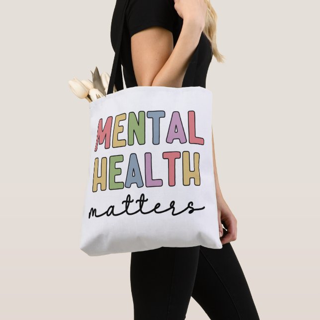Tote Bag La santé mentale compte | Sensibilisation à la san (De près)