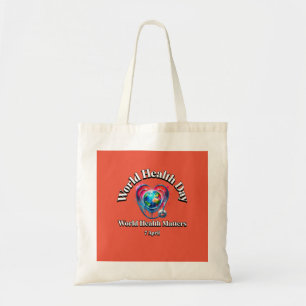 Tote Bag La Santé Mondiale Compte. Journée mondiale de la s