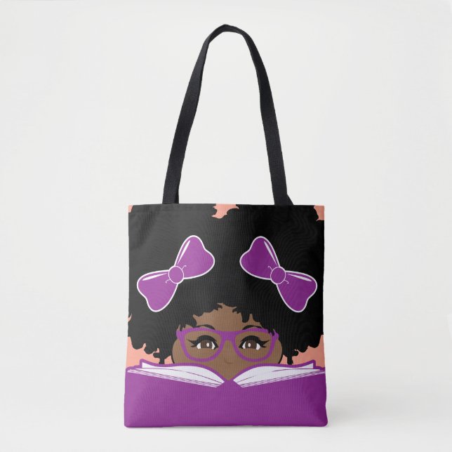 Tote Bag La savane Reads™ (verres) (Devant)