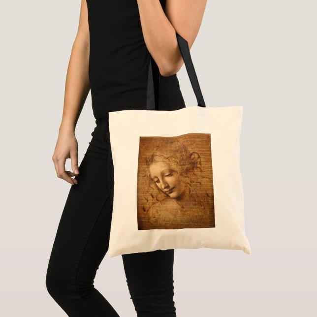 Tote Bag La Scapigliata de Léonard de Vinci, Tête de femme (Devant (produit))