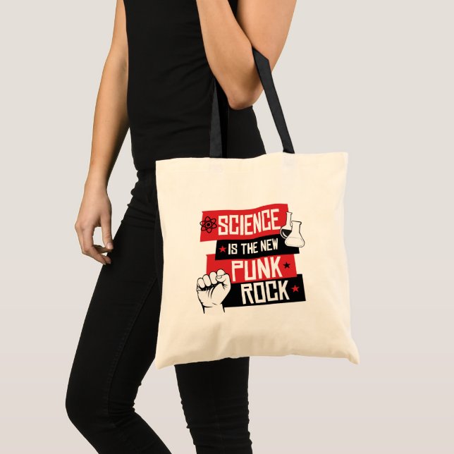TOTE BAG LA SCIENCE EST LE NOUVEAU ROCHER DE PUNK (Devant (produit))